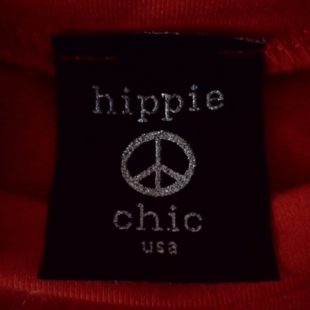 Chill Out Graphic Crop Sweatshirt Orange Oversized Long Sleeve Top Size M - Picture 4 of 4